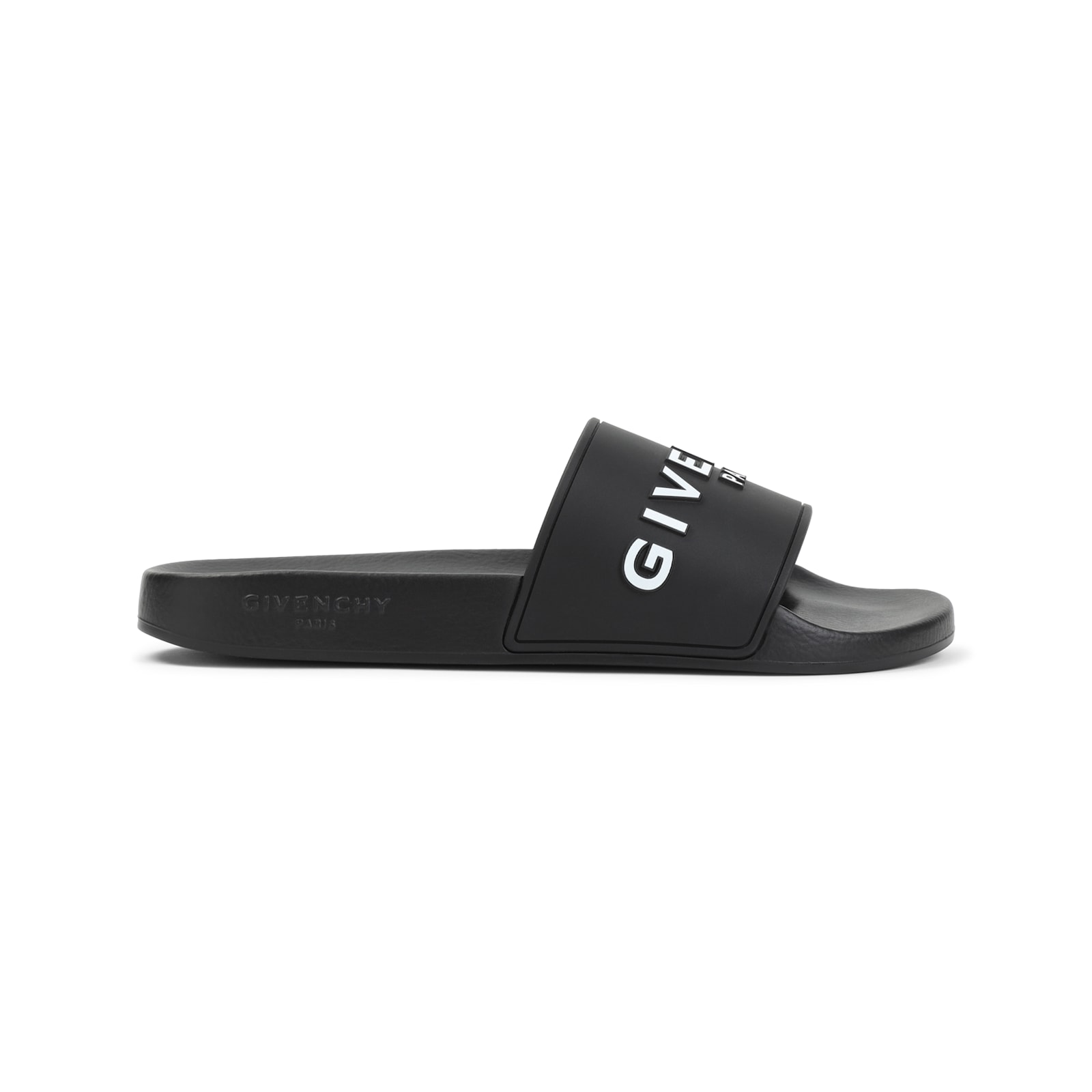 Givenchy Man Sandals Black Size 8 Thermoplastic Polyurethane In Black