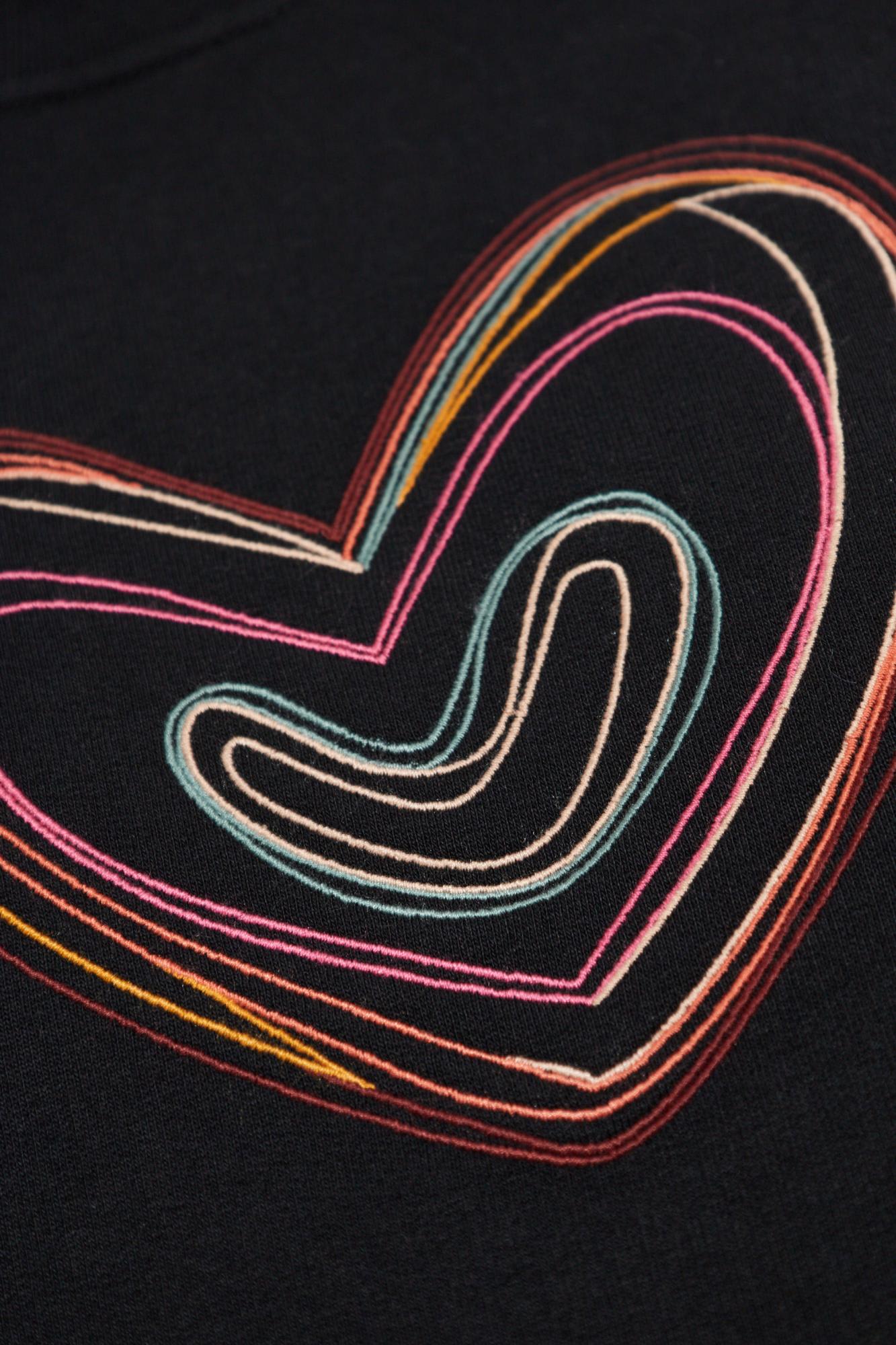 Ps By Paul Smith Ps Paul Smith Sweatshirt With A Colorful Embroidered Pattern In Black