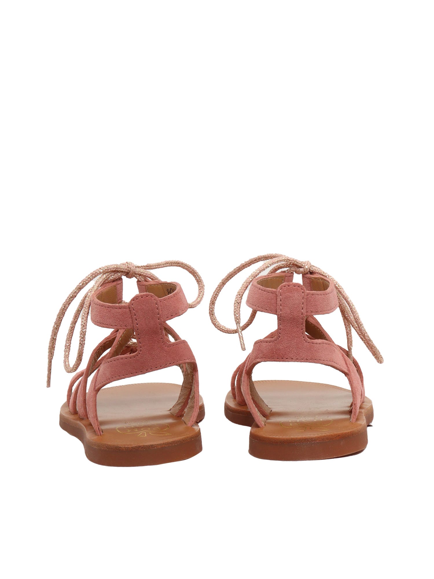 Shop Pom D'api Leather Gladiator Sandals In Pink