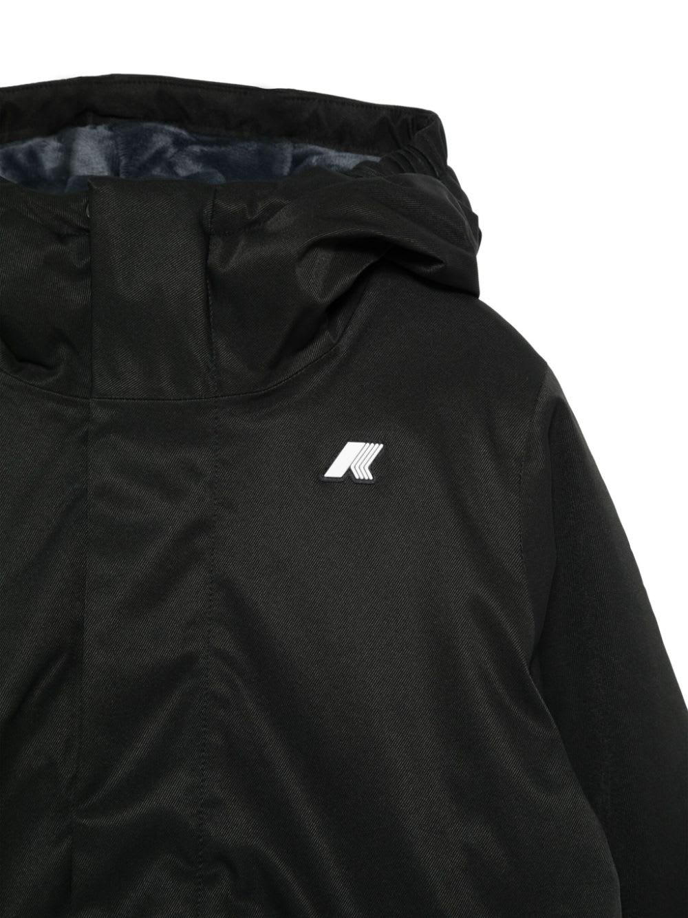 K-way P. Jacko Twill Marmotta Jacket In Nero/blu