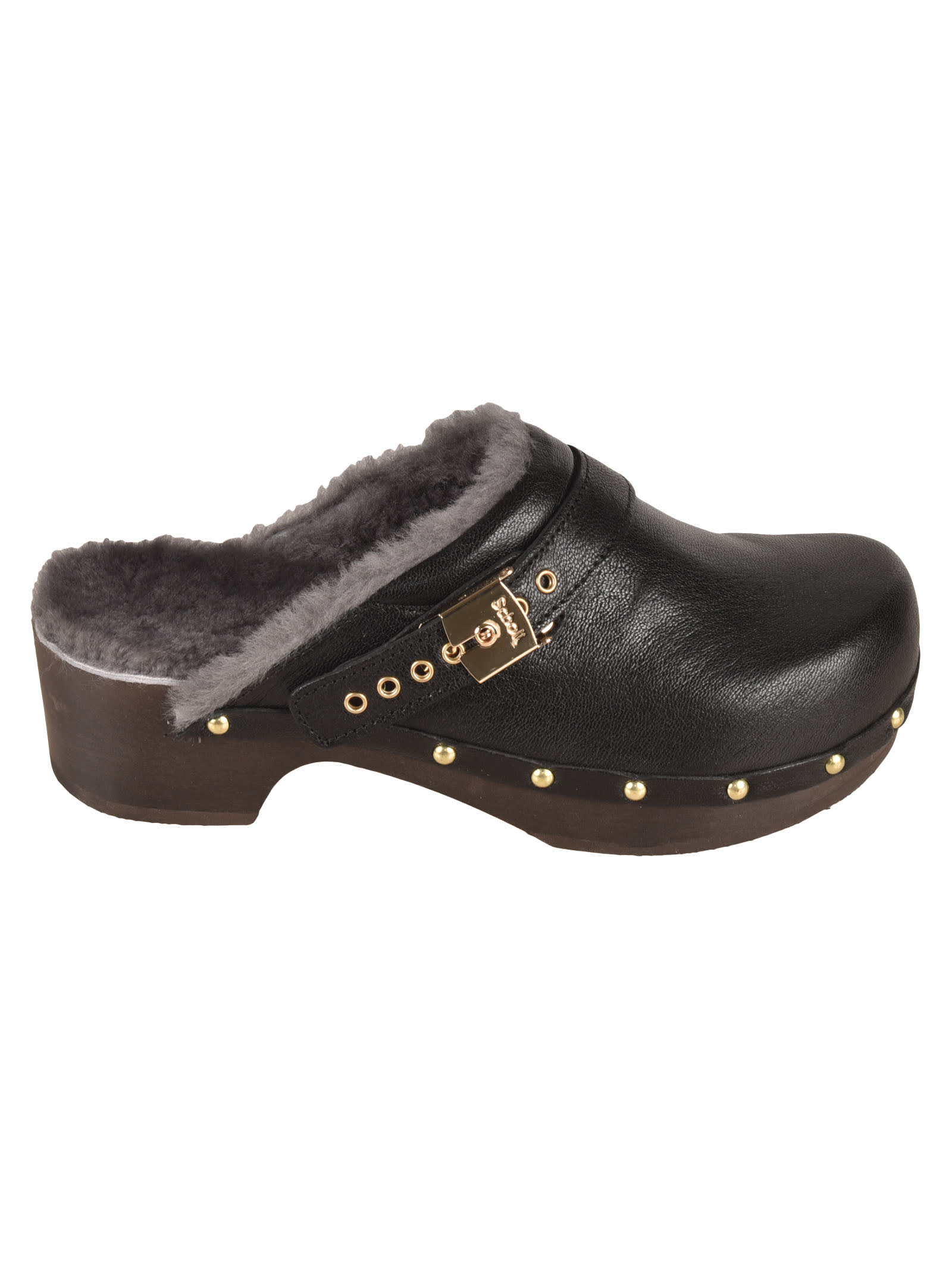 scholl wooden clogs