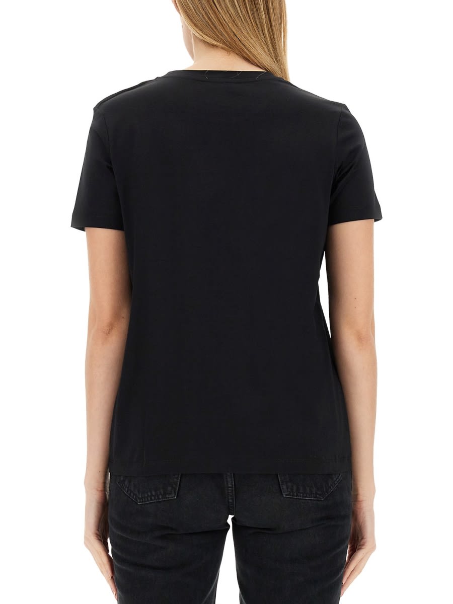 Shop Balmain T-shirt With Logo In Black