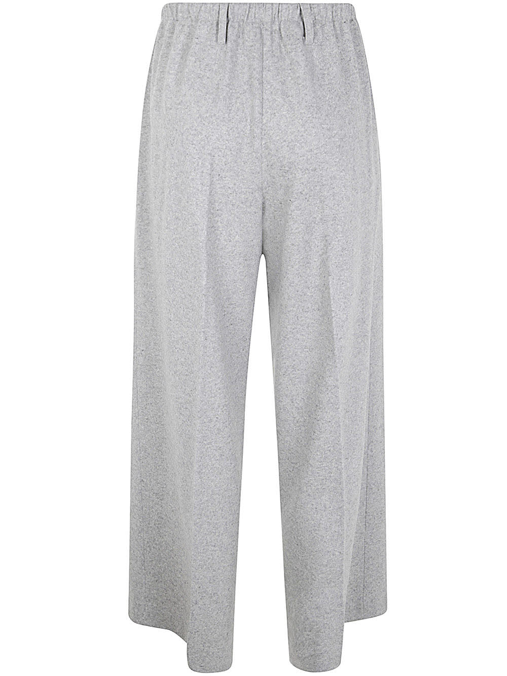 Shop Liviana Conti Elastic Waist Trousers In Light Grey