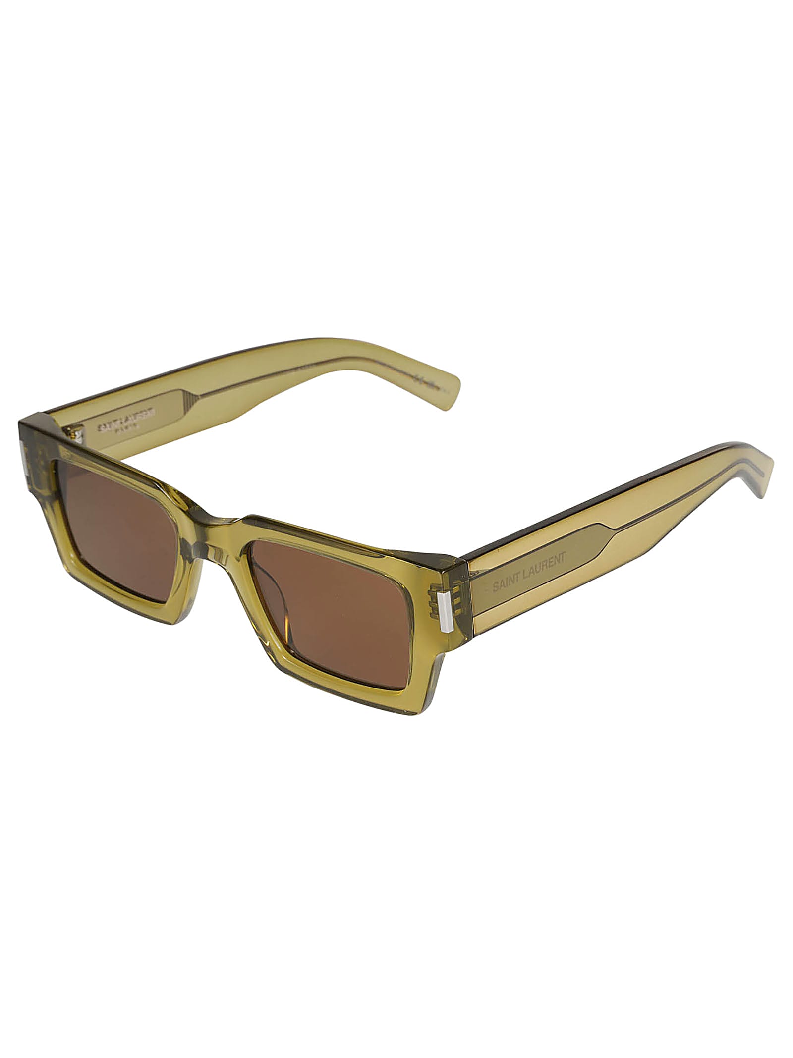 Saint Laurent Sl 572 Sunglasses In Green