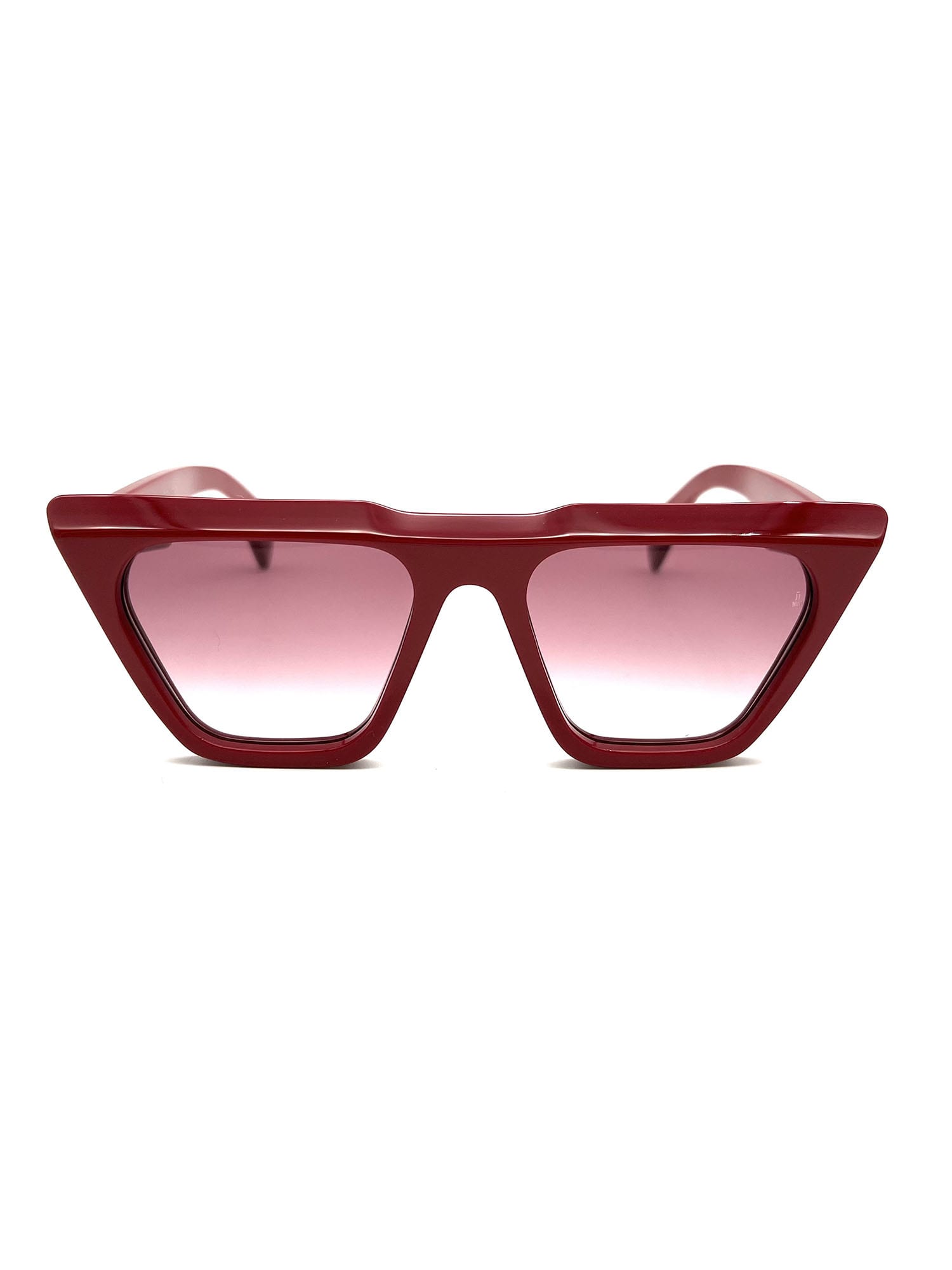 Shop Jacques Marie Mage Eva Sunglasses In M Ruby,maroon G.