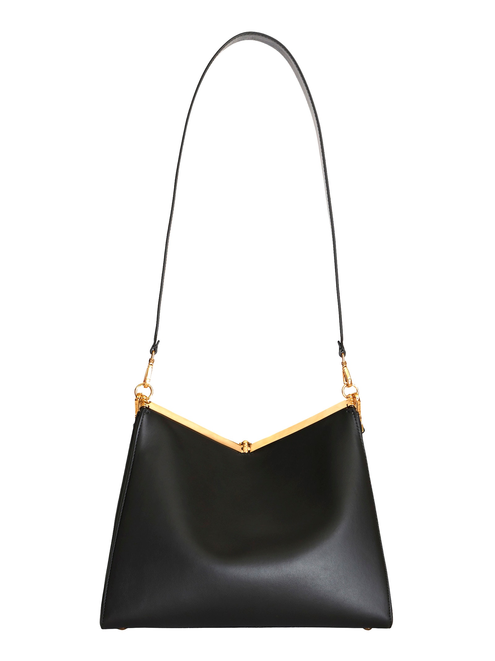 Shop Etro Vela Large Shoulder Bag In Black