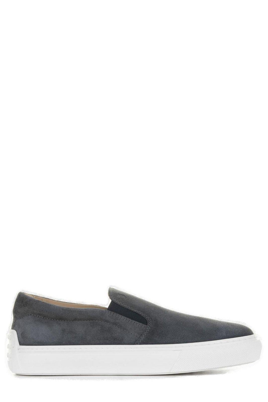 TOD'S CONTRAST TRIM LOAFERS