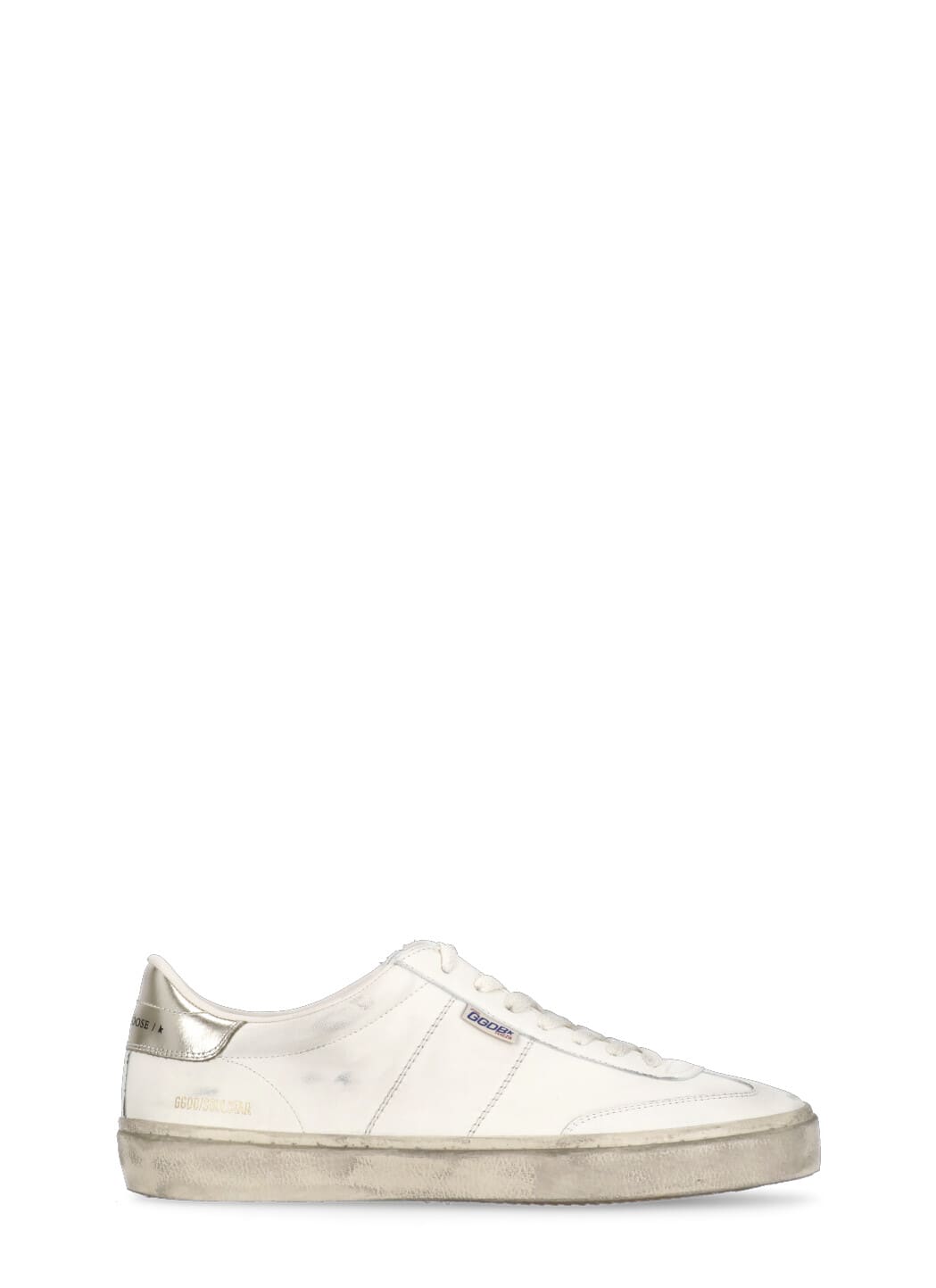 Shop Golden Goose Soul Star Sneakers In White/platinum