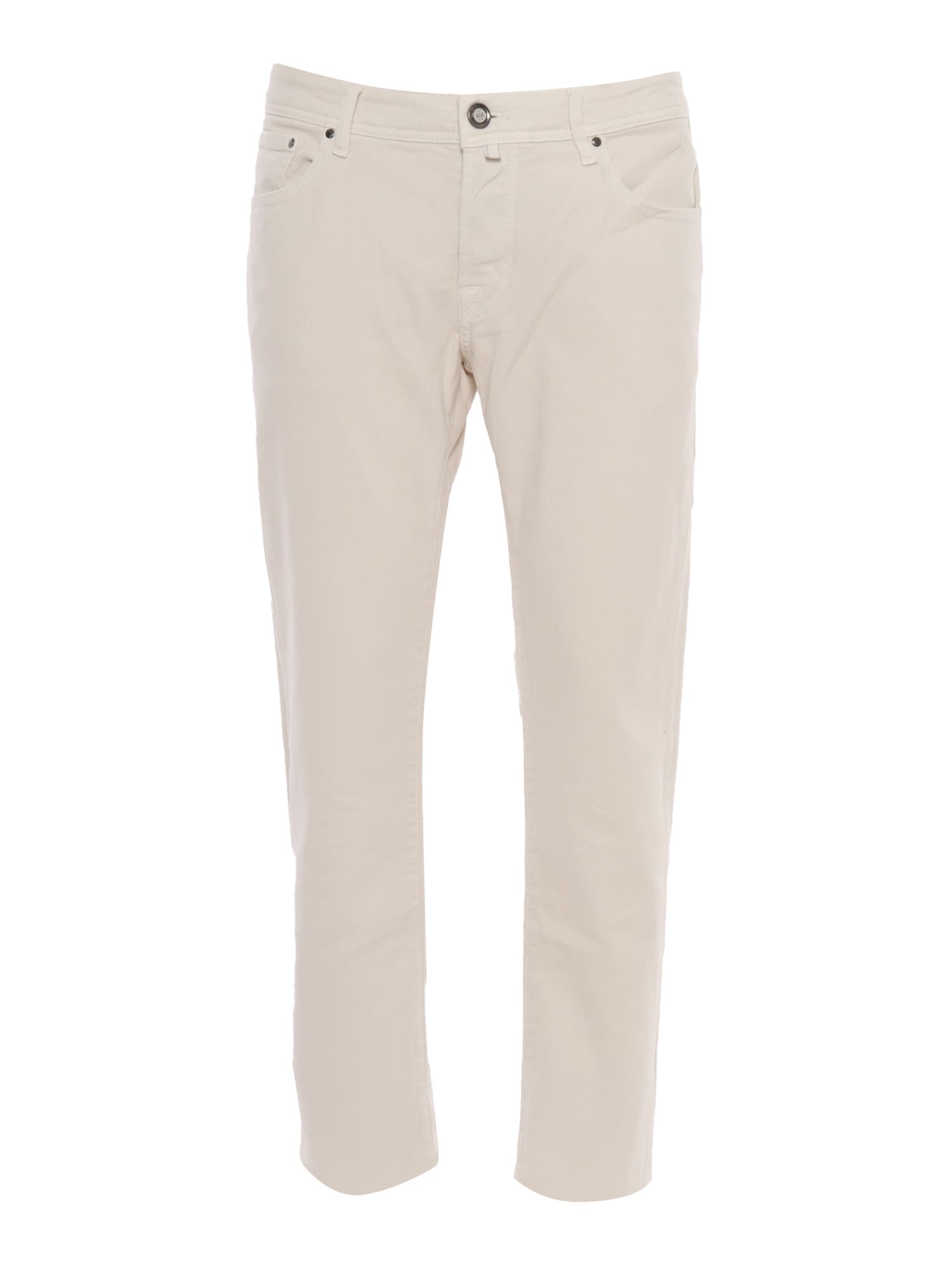 Shop Jacob Cohen 5 Pockets Pants In White