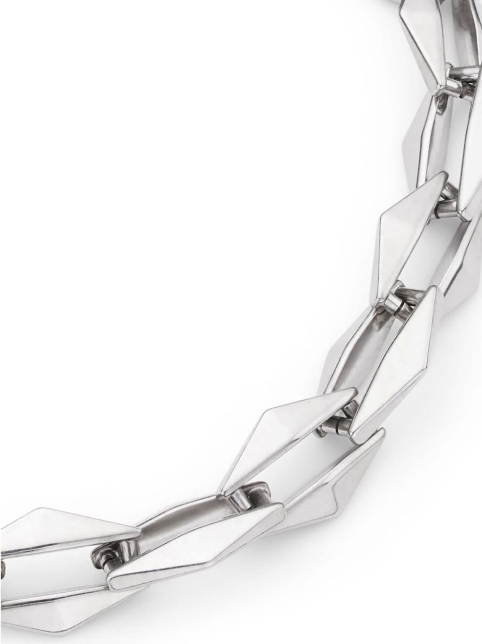 Jimmy Choo 'linkage De Diamant' Necklace In Silver