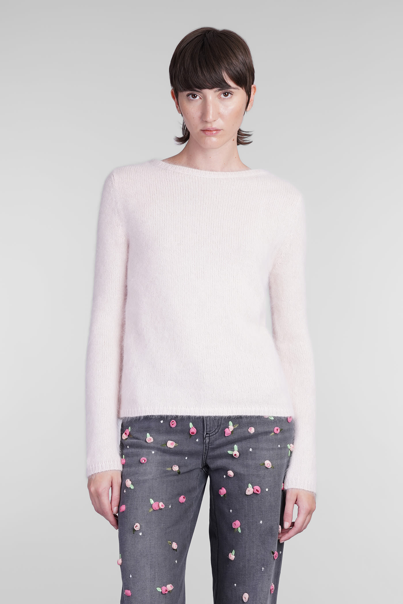 Shop Blumarine Knitwear In Beige Wool