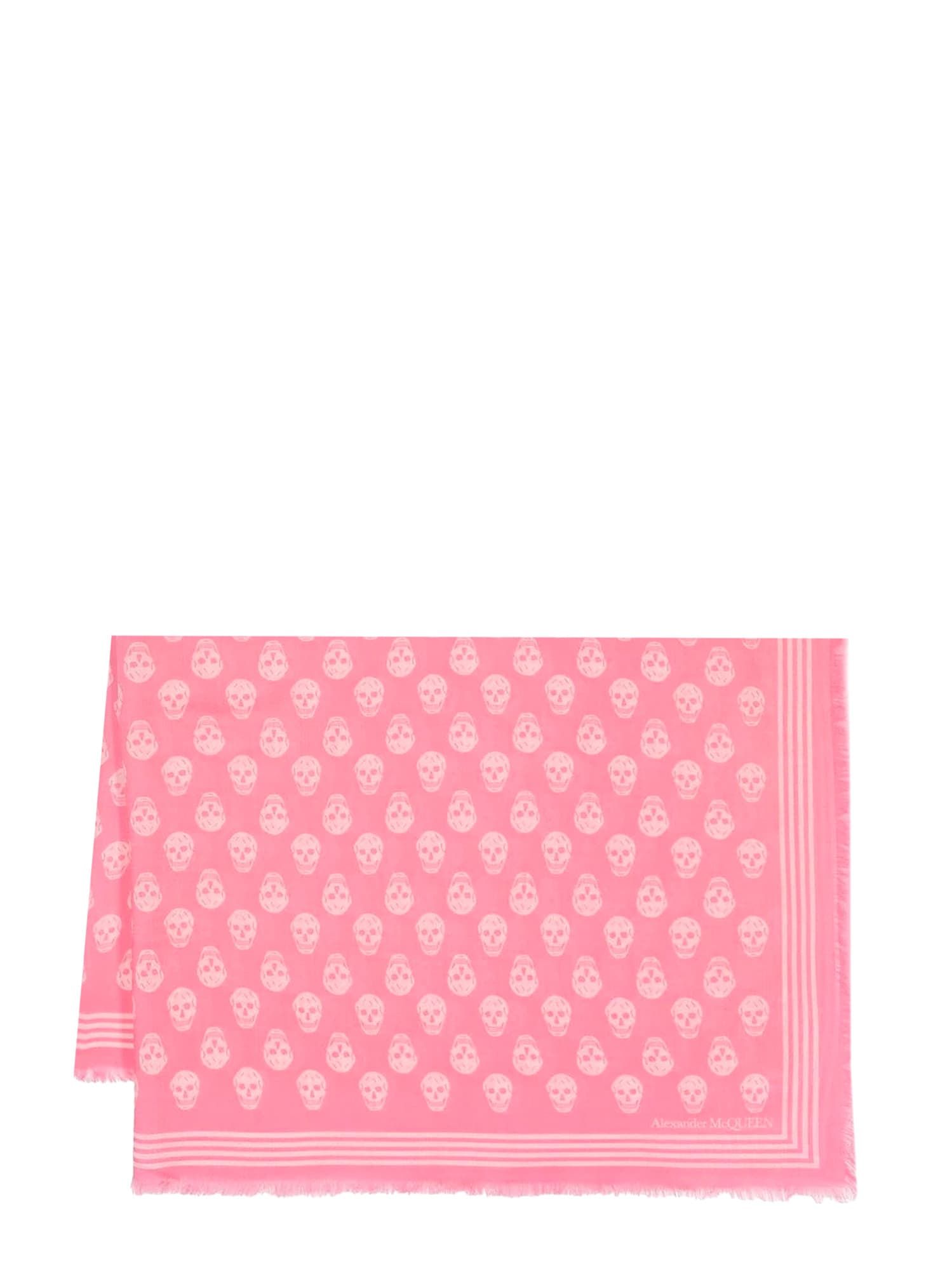 Shop Alexander Mcqueen Scarf In Pink