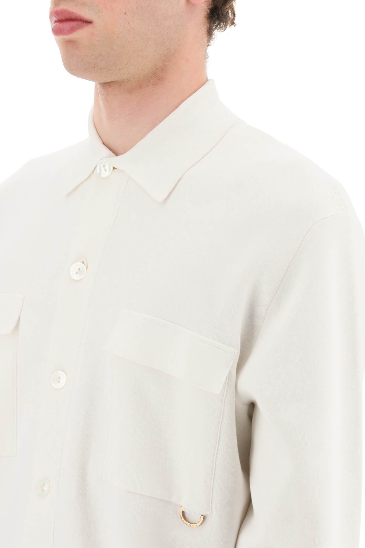 Shop Agnona Soft Silk-blend Shirt In White (white)