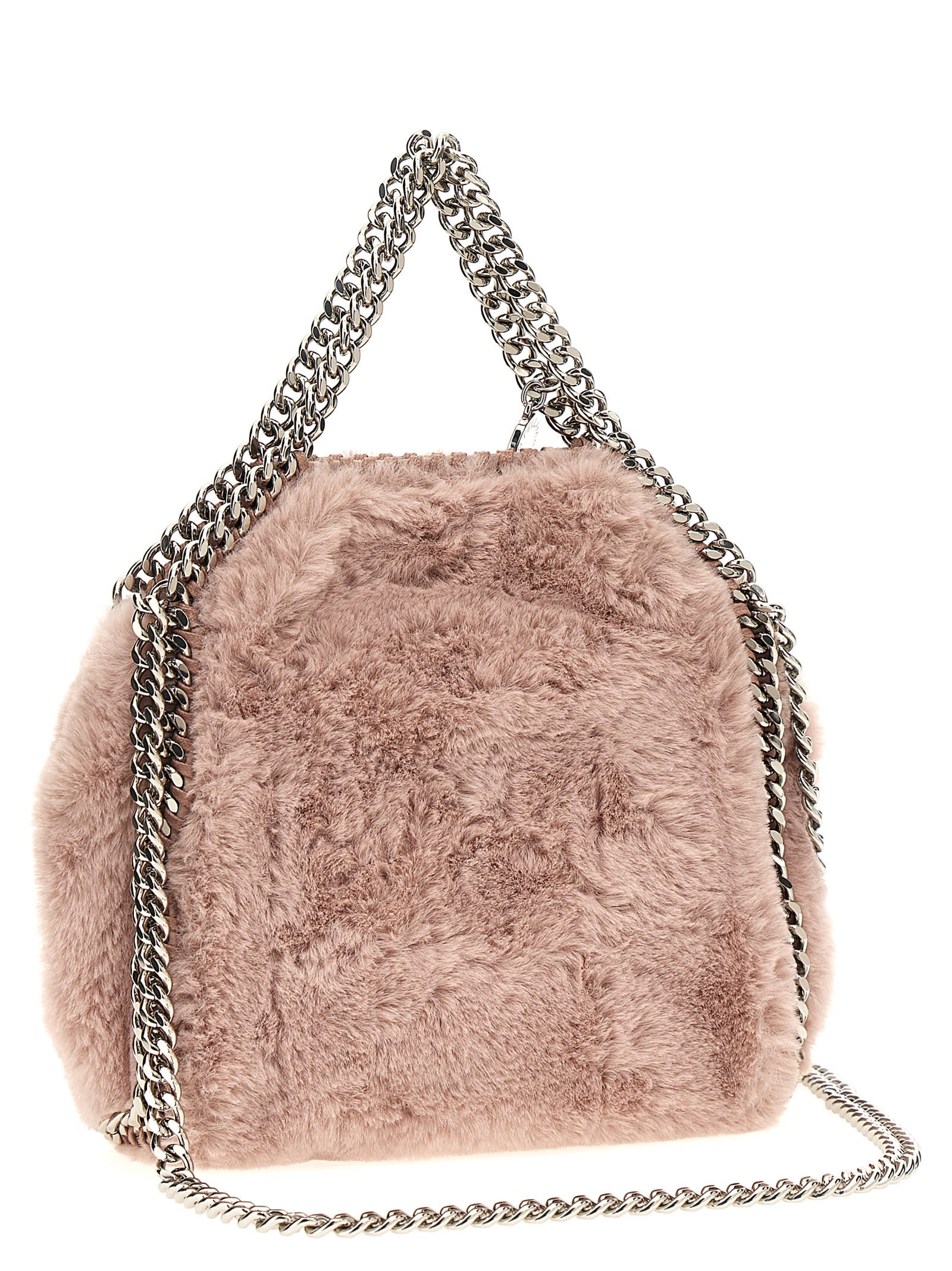 Shop Stella Mccartney Tiny Falabella Handbag In Pink