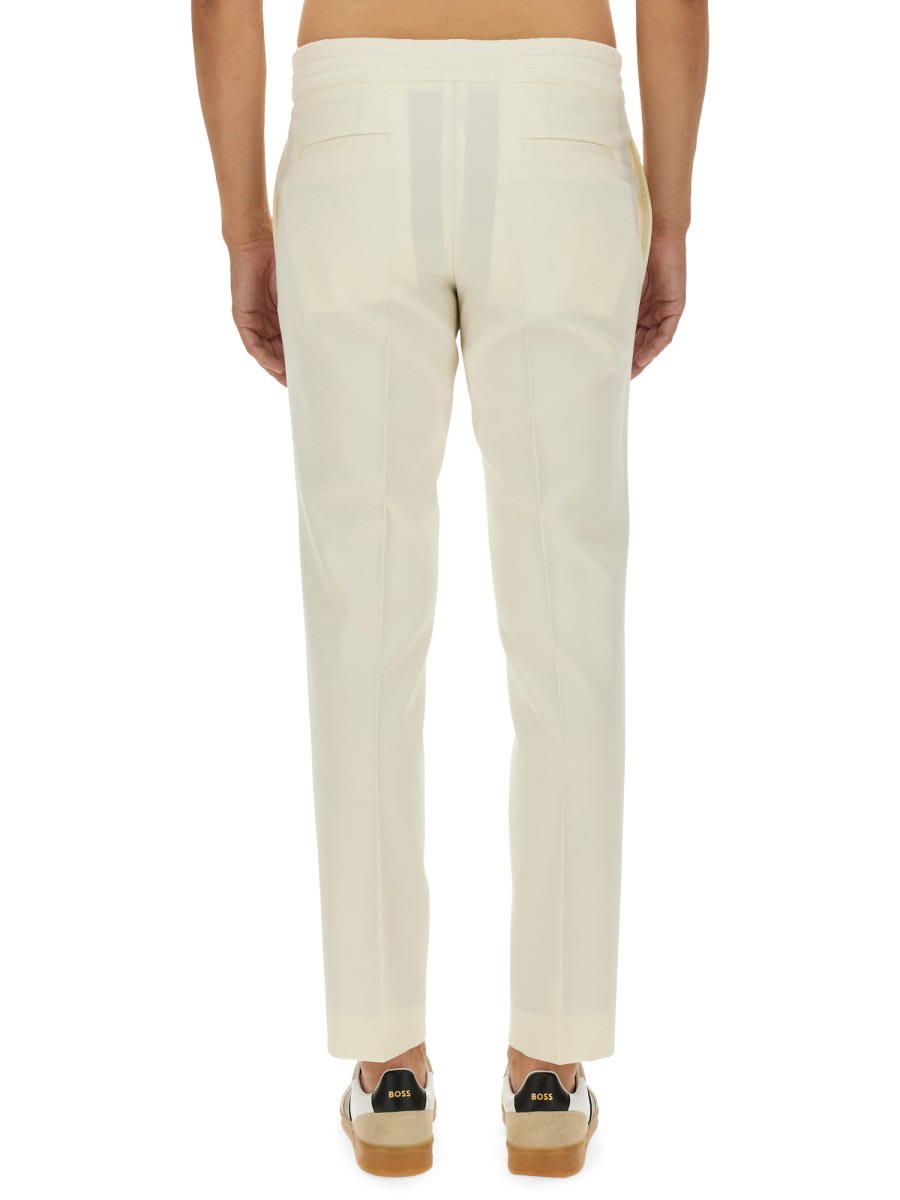 Shop Hugo Boss Pants With Elastic In White