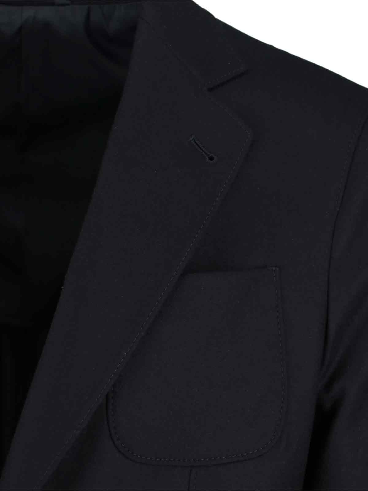 Giorgio Armani Tailored Blazer With Notch Lapel Design In Black