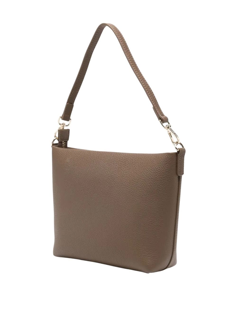 Mc2 Saint Barth Logo-embossed Shoulder Bag In Brown