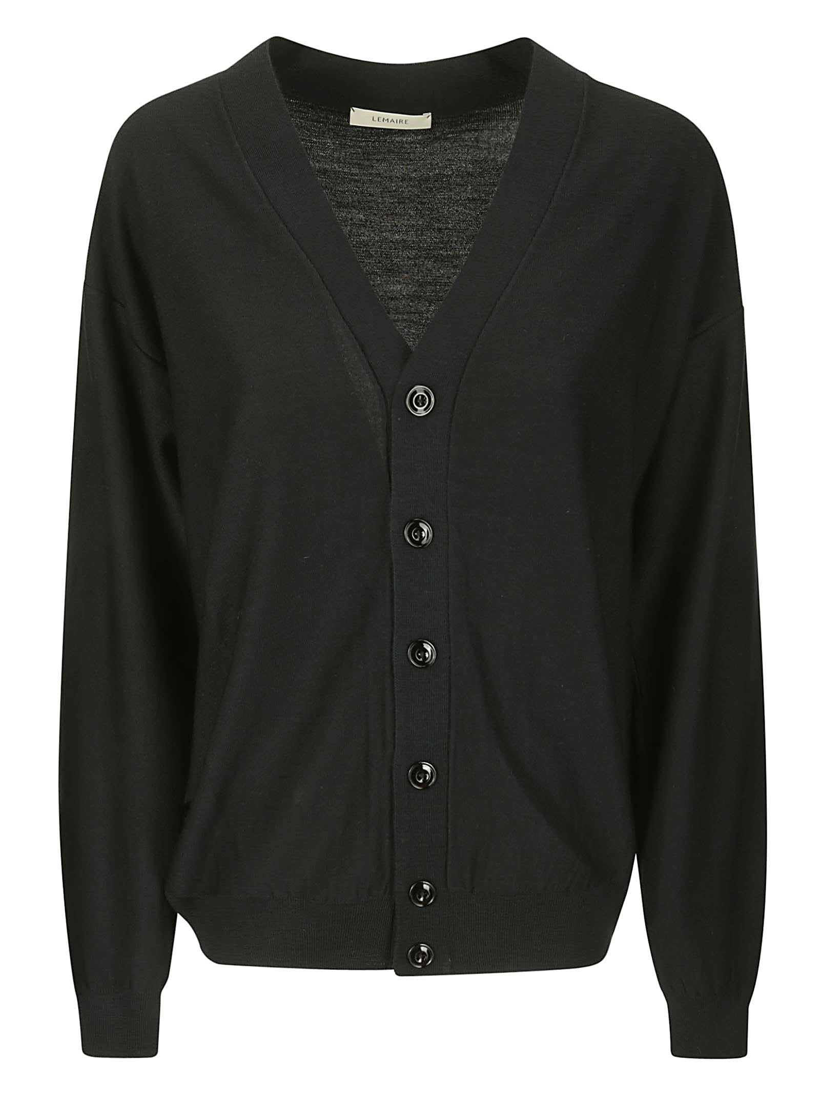 Shop Lemaire Relaxed Twisted Cardigan In Dark Navy