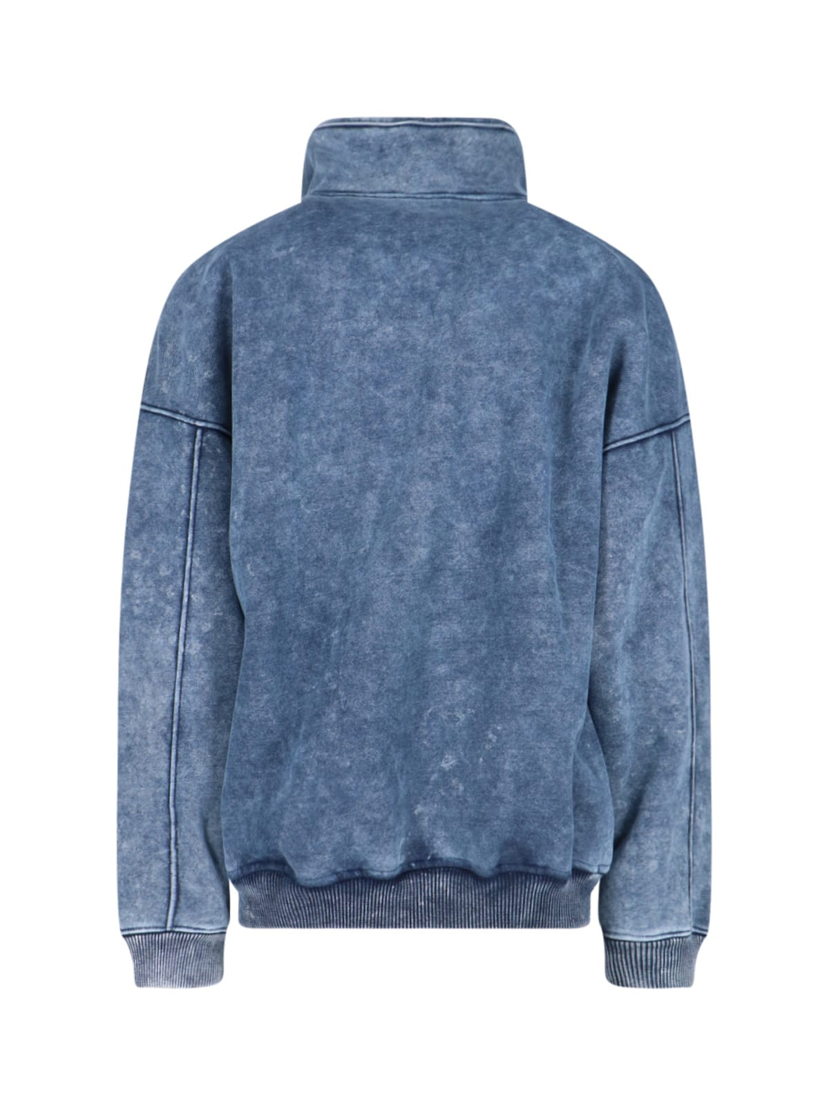 Shop Diesel S-batel Turtleneck Sweatshirt In Blue