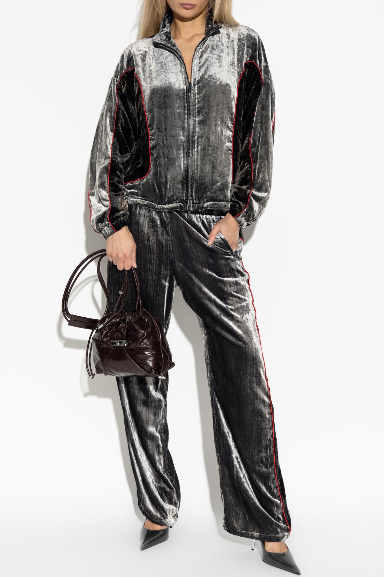 Diesel P-hay-fem Track Pants In Gray