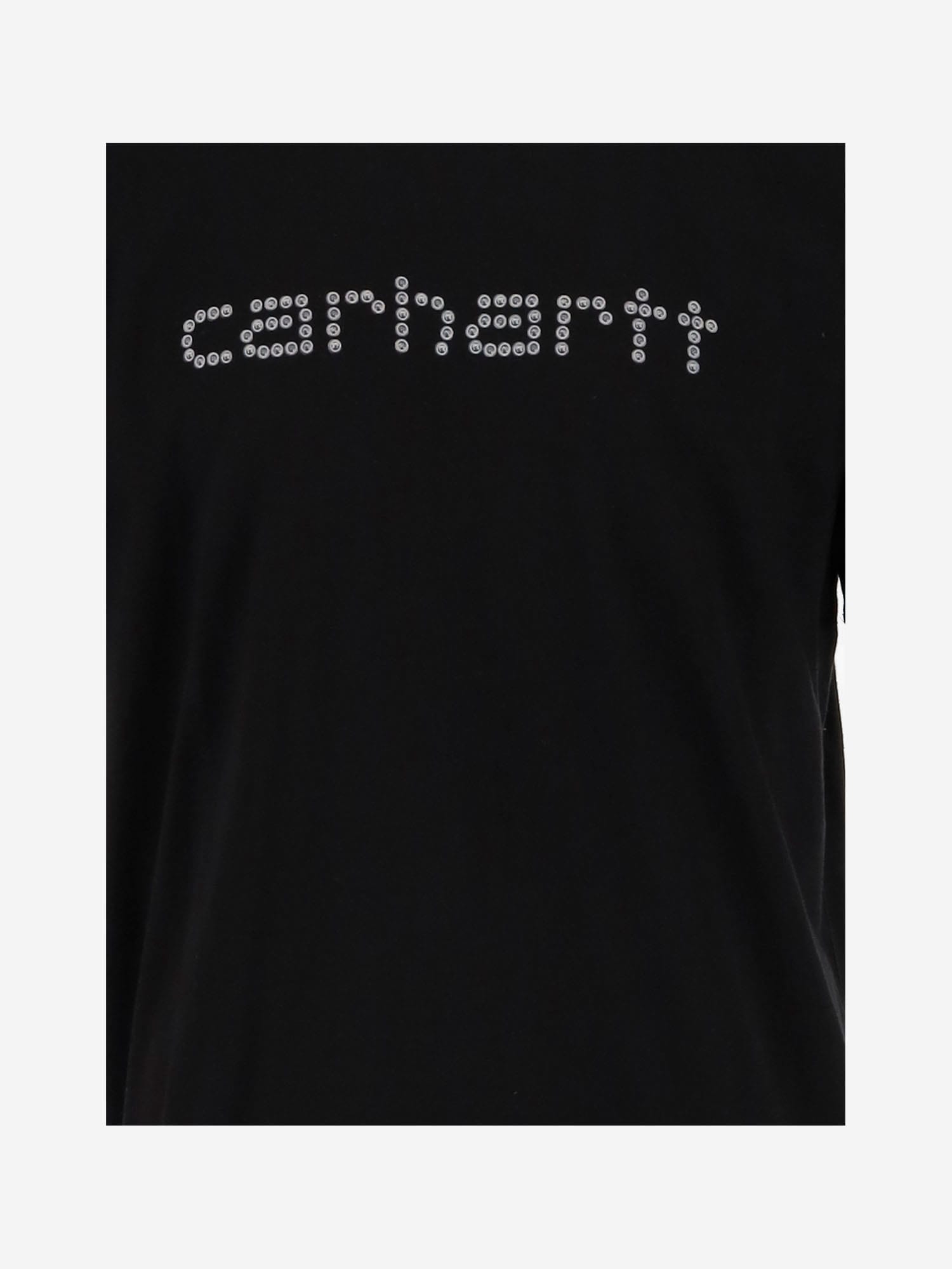 Carhartt Wip Short Sleeves Rivet Script T-shirt In Black