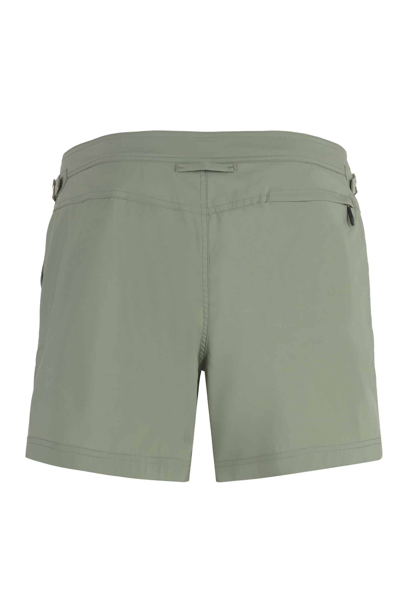 Shop Tom Ford Nylon Swim Shorts In Green