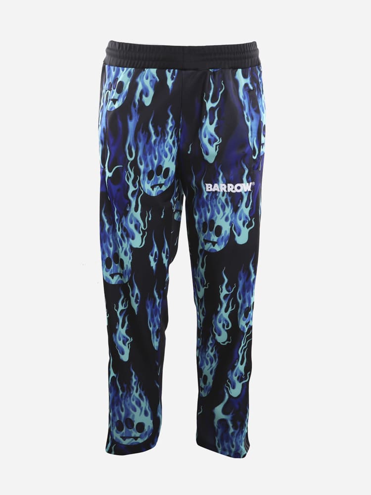 Barrow Technical Fabric Trousers With All-over Contrasting Print