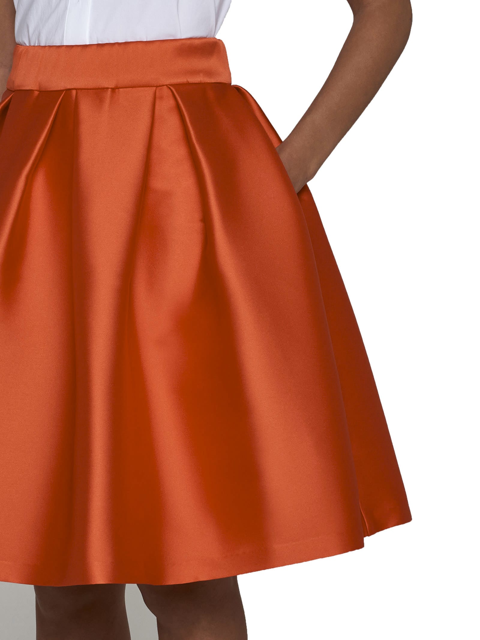 Shop P.a.r.o.s.h Skirt In Orange