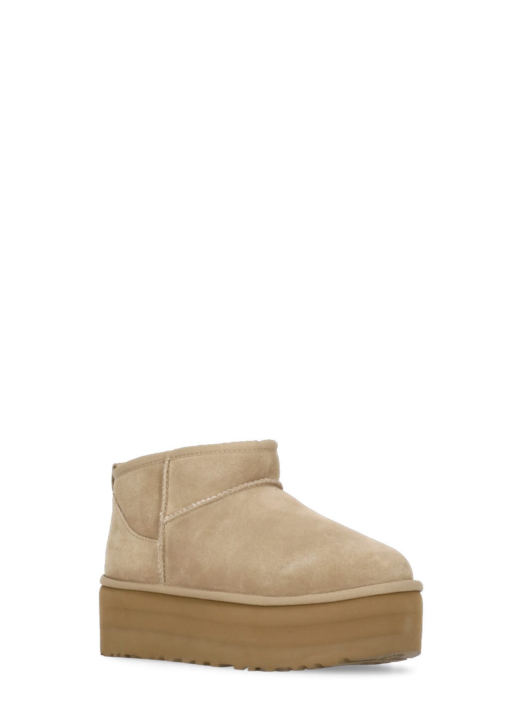 Ugg Classic Ultra Mini 1135092-san Platform Boots Women Sand Suede Comfort Ankle In Brown