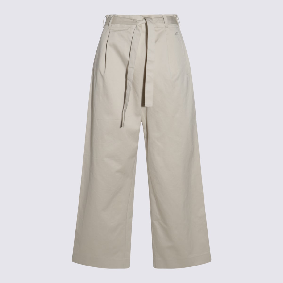 Beige Cotton Pants