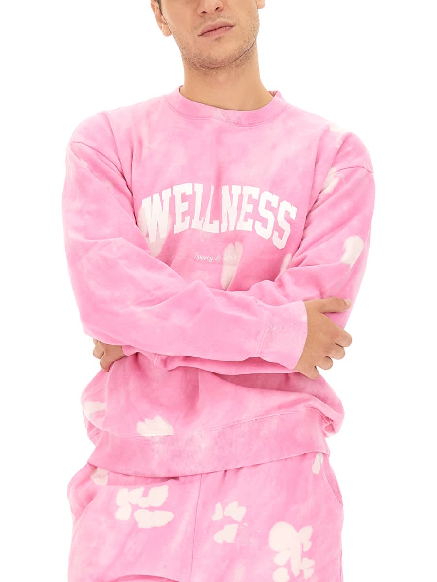 Sporty & Rich Sweatshirt With Logo In Pink