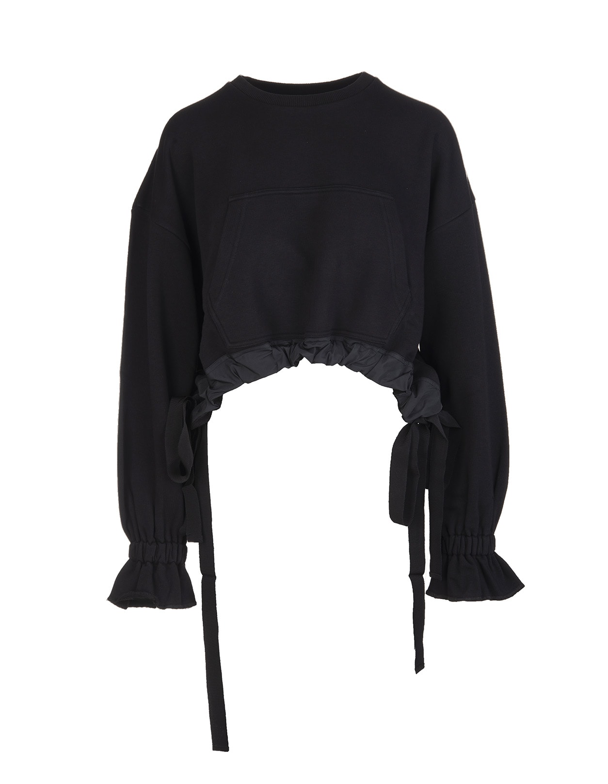 RED Valentino the Black Tag Sweatshirt With Gross Grain Ribbons
