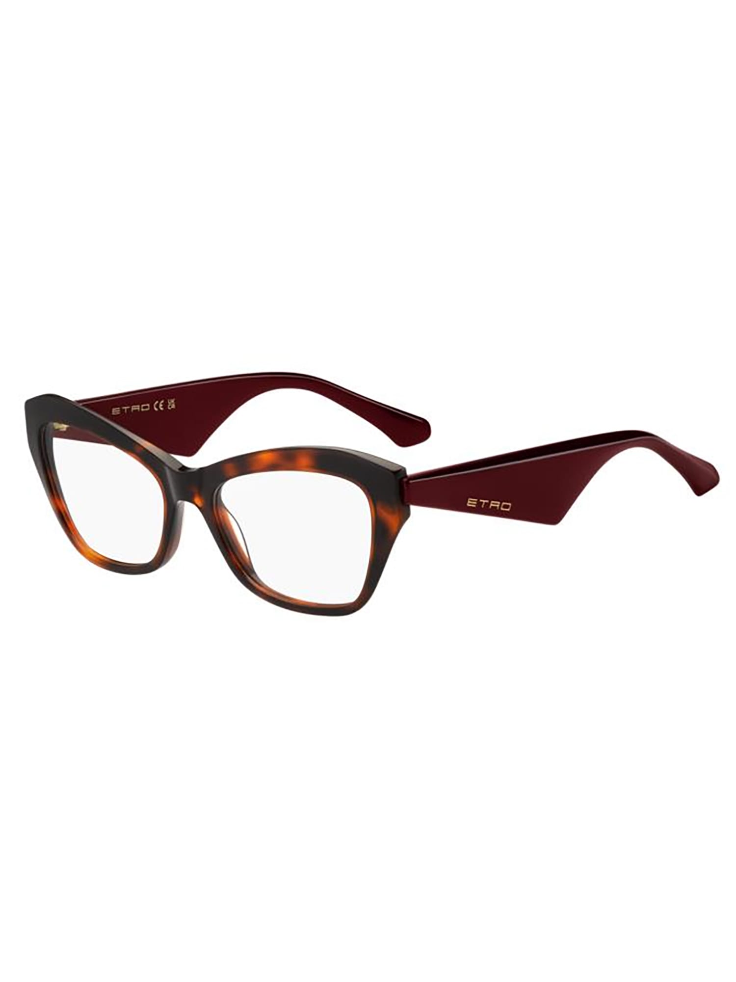 Shop Etro 0046 Eyewear In Hvna Brgndy