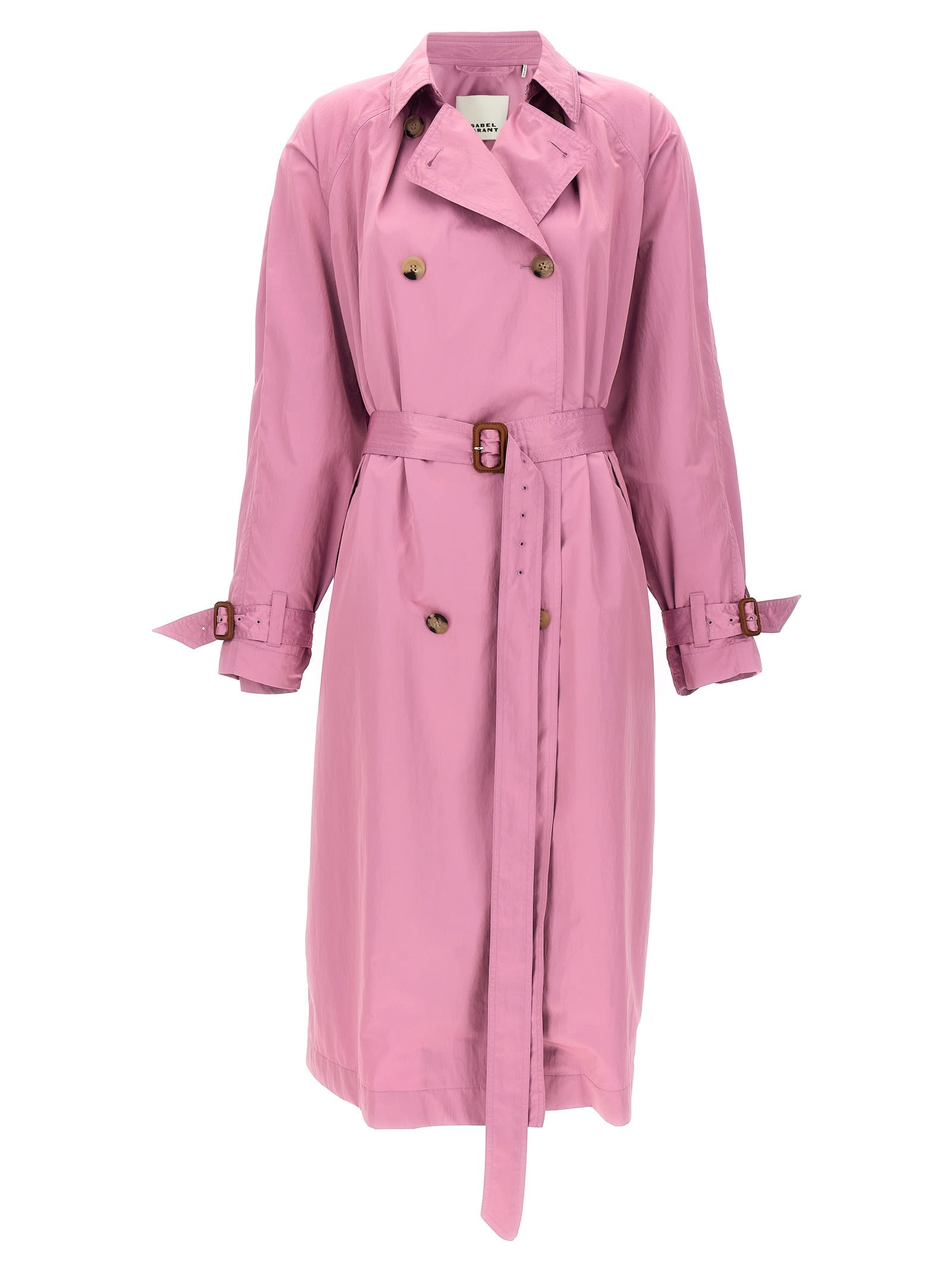 Shop Isabel Marant Edenna Trench Coat In Purple