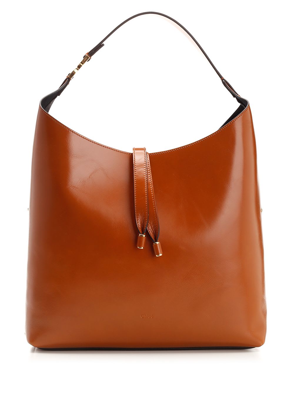 Shop Chloé Marcie Small Hobo Bag In Brown