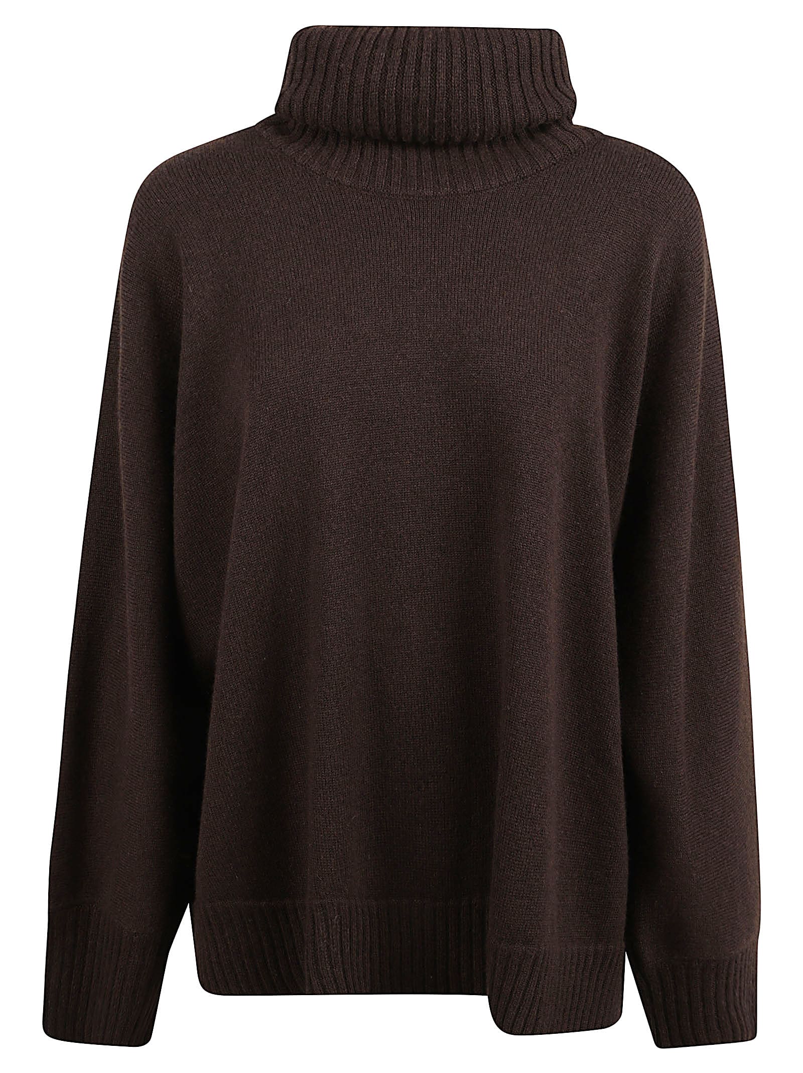 Alberta Ferretti Roll-neck Jumper In Brown