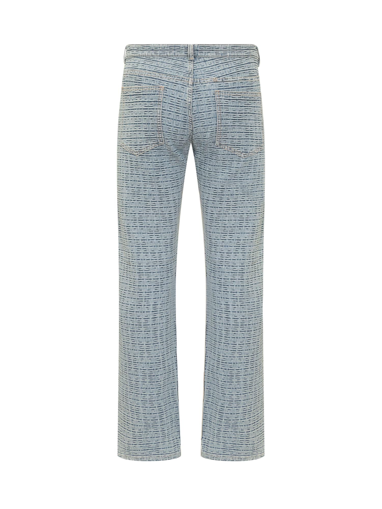 Shop Givenchy 4g Jeans In Light Blue