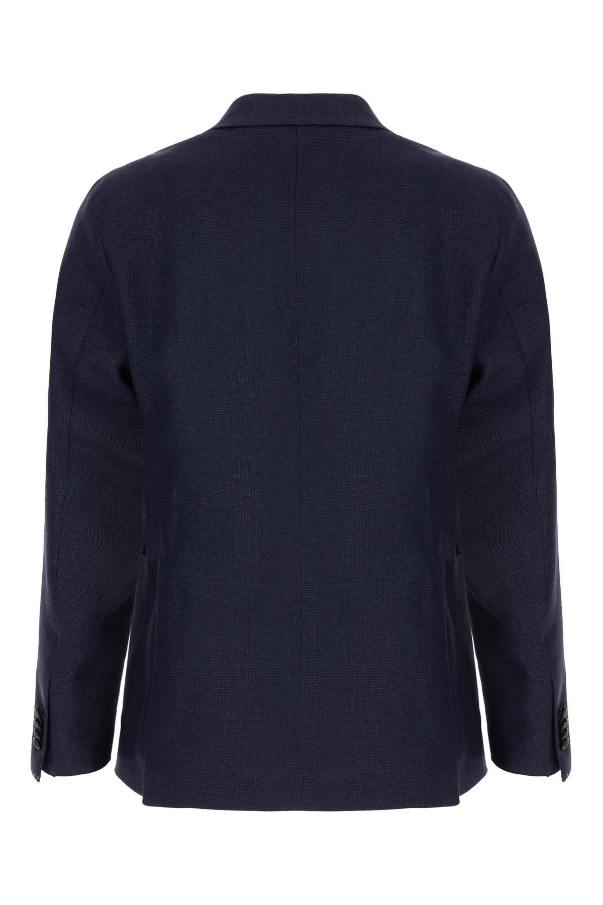 Navy Blue Wool Blend Blazer