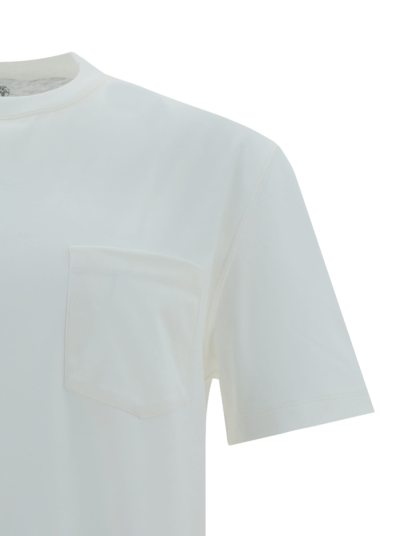 Shop Brunello Cucinelli T-shirt In Off White