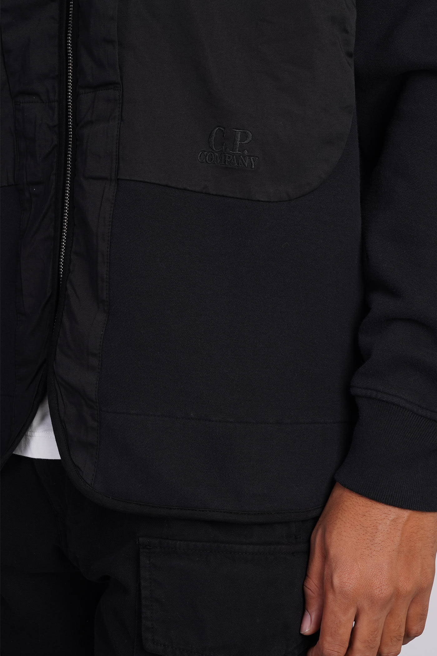 Shop C.p. Company Casual Jacket In Black Cotton