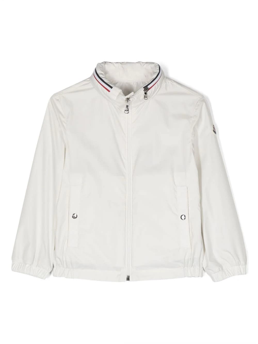 Shop Moncler White Farlak Windbreaker Jacket