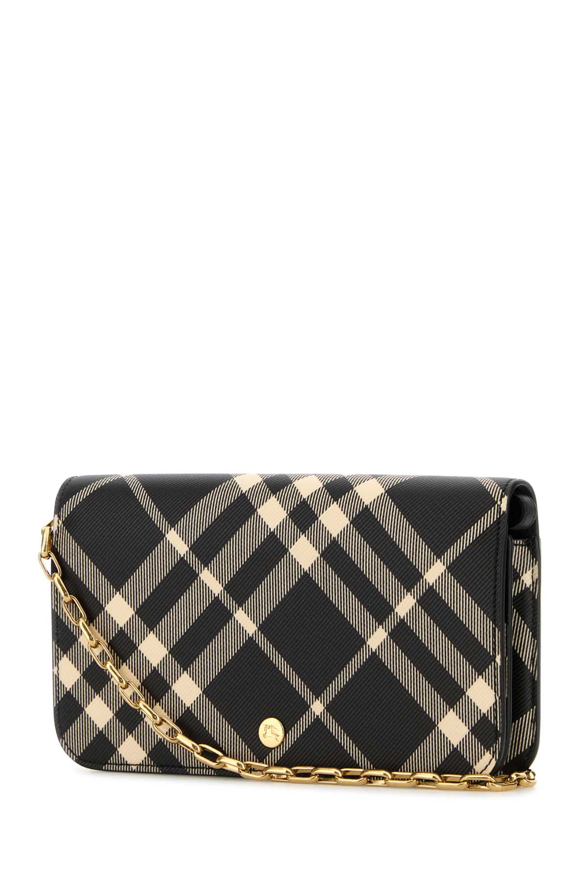 Shop Burberry Printed Canvas Wallet In Blackcalico