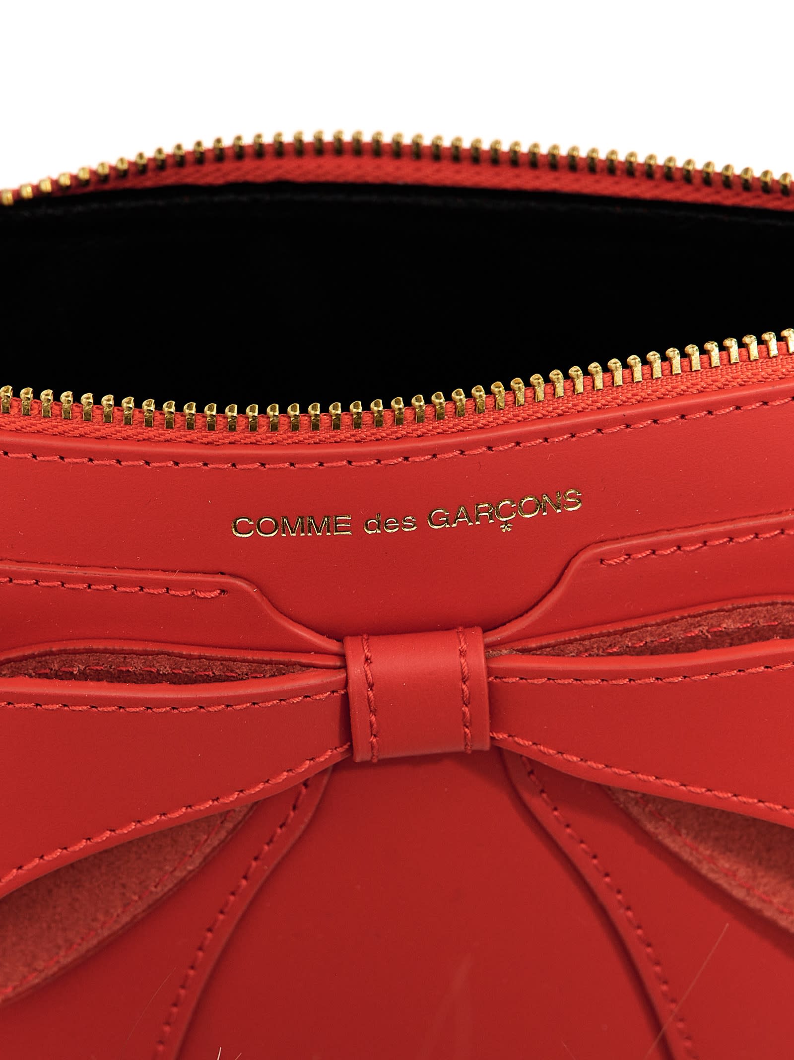 Comme Des Garçons Big Bow Wallet In Red