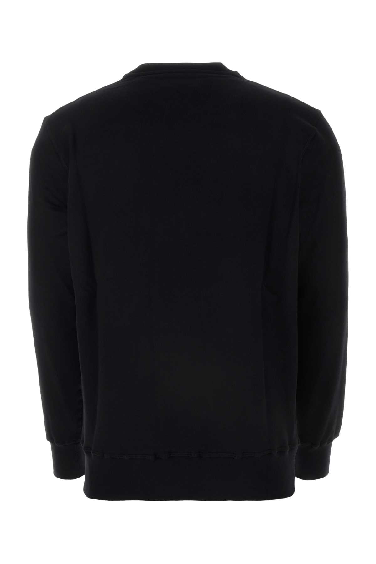 Shop Alexander Mcqueen Black Cotton Sweatshirt In Blacklustred