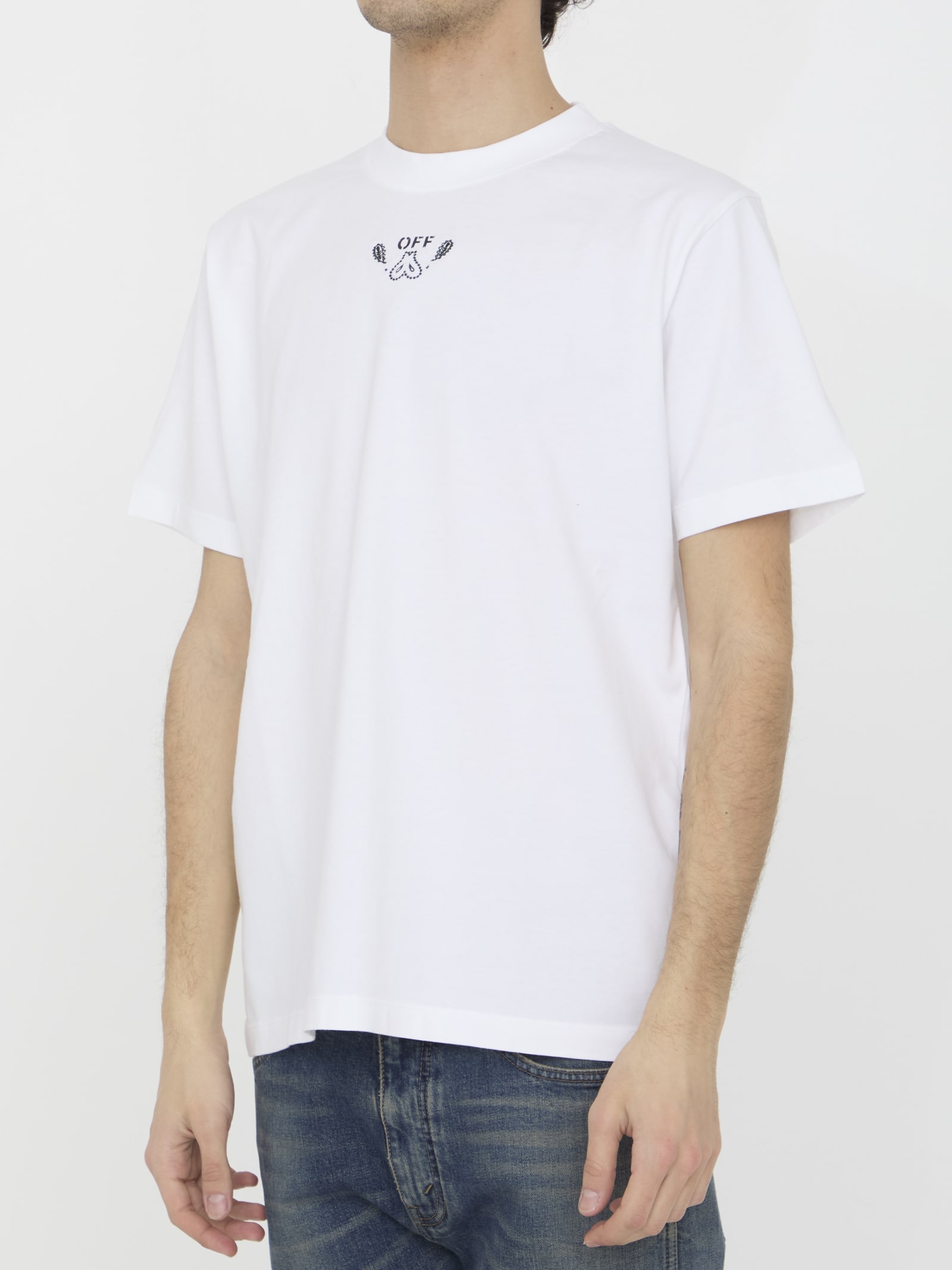 Shop Off-white Bandana Arrow T-shirt In White