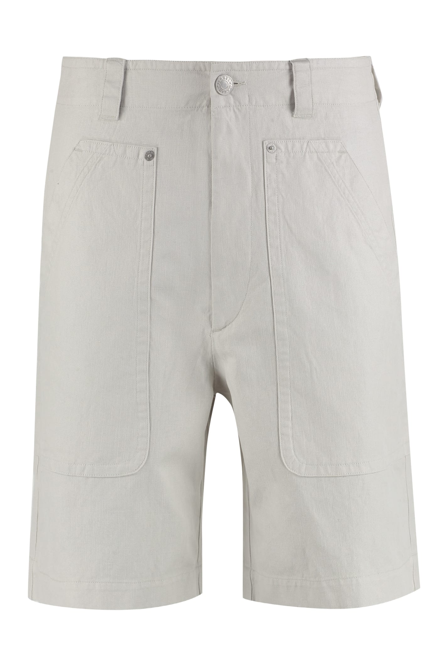 Isabel Marant Kilano Cotton And Linen Bermuda-shorts
