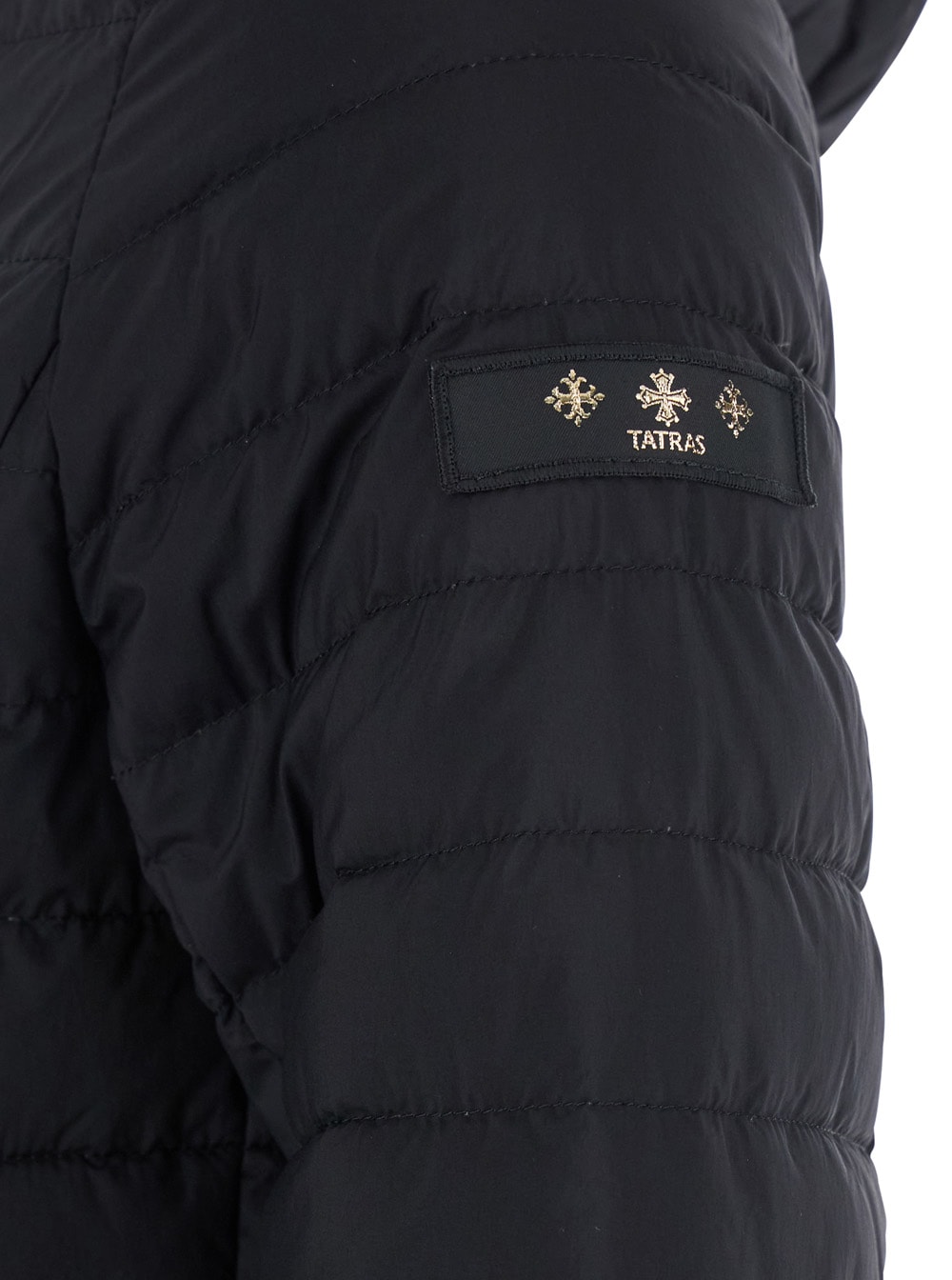 Tatras Black Down Jacket With Drawstring Hood In Tech Fabric Woman In Black