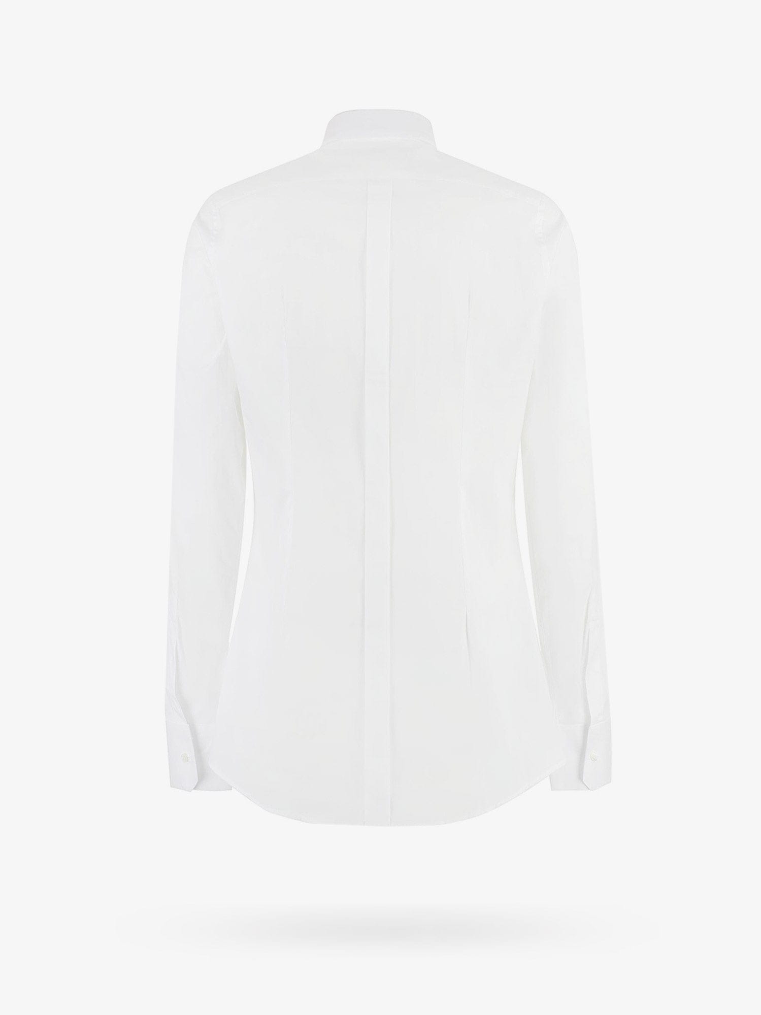 DOLCE & GABBANA COTTON SHIRT WITH BACK PINCES