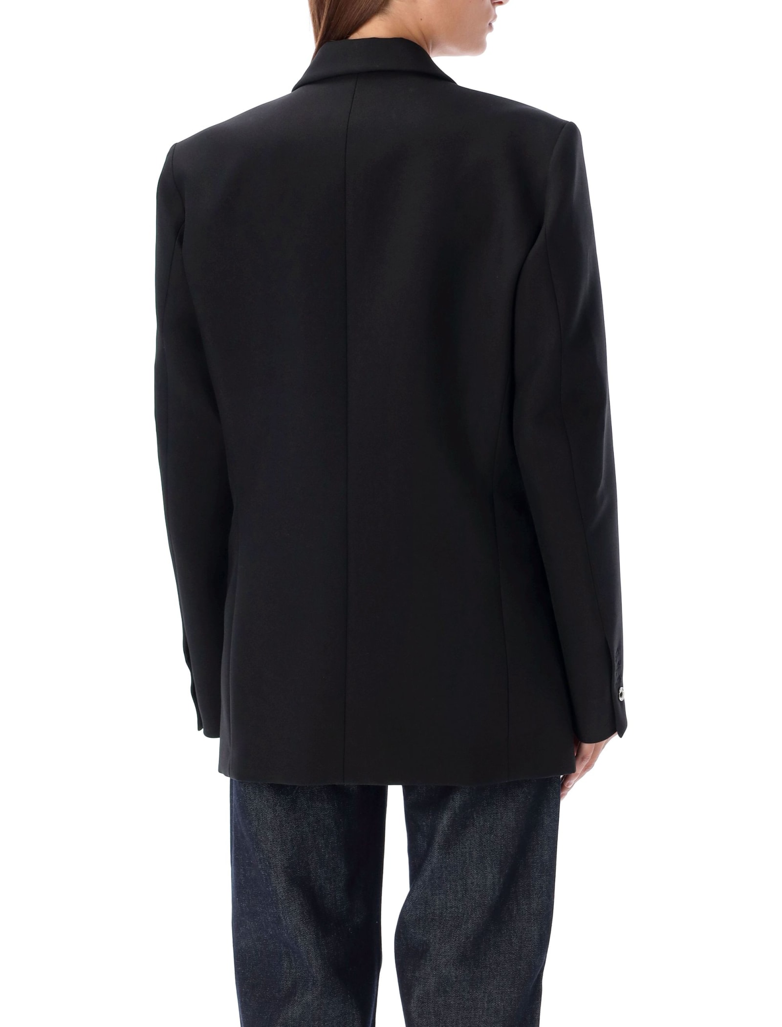 Shop Coperni Double Breasted Tailored Blazer In Black