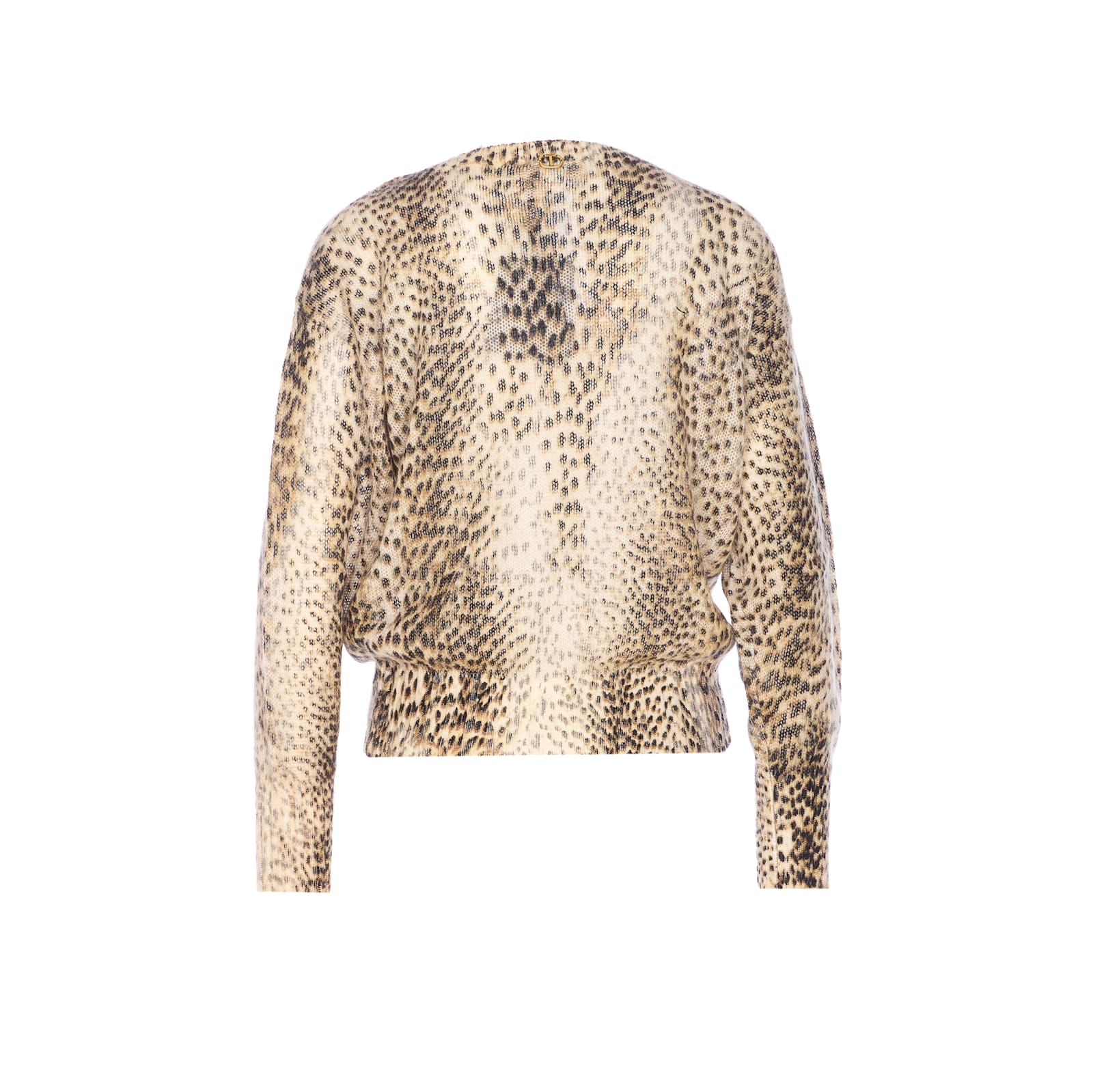 Twinset Leopard Sweater In Multi